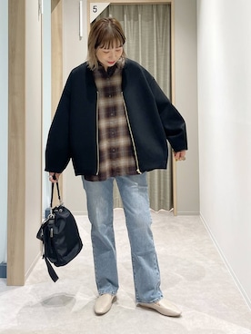 「アイテム（ブルゾン）」を使った、kusuko1103さん（レディース・163cm・40代）の秋コーディネート