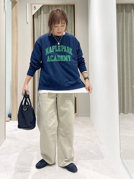 「アイテム（スウェット）」を使った、kusuko1103さん（レディース・163cm・40代）の秋コーディネート