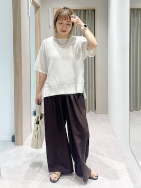「アイテム（ショルダーバッグ）」を使った、kusuko1103さん（レディース・163cm・40代）の夏コーディネート