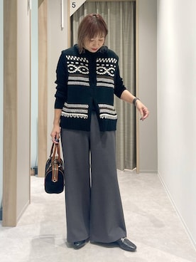 「アイテム（ボストンバッグ）」を使った、kusuko1103さん（レディース・163cm・40代）の秋コーディネート