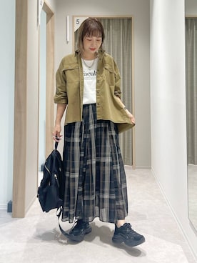 「アイテム（バックパック/リュック）」を使った、kusuko1103さん（レディース・163cm・40代）の秋コーディネート