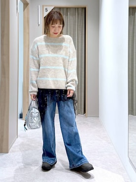 「アイテム（ボストンバッグ）」を使った、kusuko1103さん（レディース・163cm・40代）の冬コーディネート