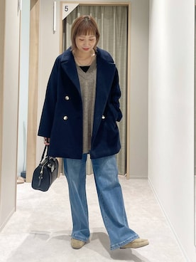 「アイテム（ボストンバッグ）」を使った、kusuko1103さん（レディース・163cm・40代）の秋コーディネート