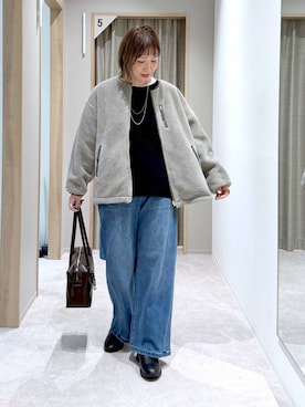 「アイテム（ワンピース）」を使った、kusuko1103さん（レディース・163cm・40代）の冬コーディネート