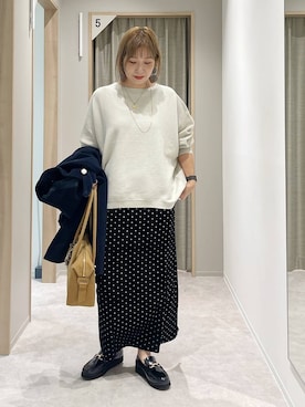 「アイテム（チェスターコート）」を使った、kusuko1103さん（レディース・163cm・40代）の秋コーディネート