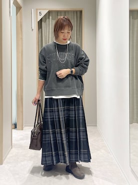 「アイテム（ボストンバッグ）」を使った、kusuko1103さん（レディース・163cm・40代）の秋コーディネート