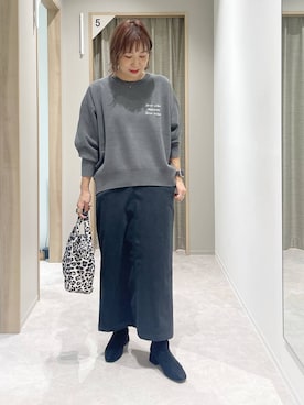 「GLOBAL WORK（グローバルワーク）のアイテム（バッグ）」を使った、kusuko1103さん（レディース・163cm）の秋コーディネート