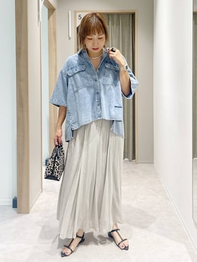 「アイテム（スカート）」を使った、kusuko1103さん（レディース・163cm・40代）の夏コーディネート