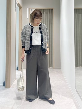 「アイテム（バレエシューズ）」を使った、kusuko1103さん（レディース・163cm・40代）の秋コーディネート