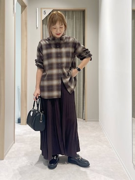 「アイテム（スカート）」を使った、kusuko1103さん（レディース・163cm・40代）の秋コーディネート