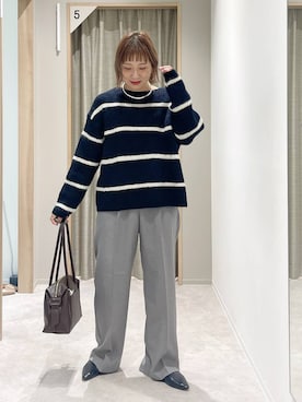 「アイテム（ボストンバッグ）」を使った、kusuko1103さん（レディース・163cm・40代）の秋コーディネート