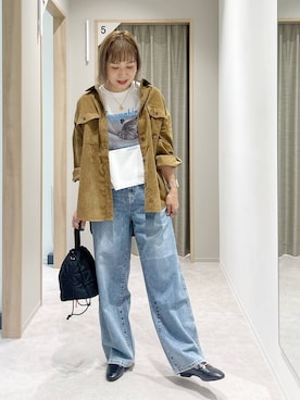 「アイテム（ローファー）」を使った、kusuko1103さん（レディース・163cm・40代）の夏コーディネート