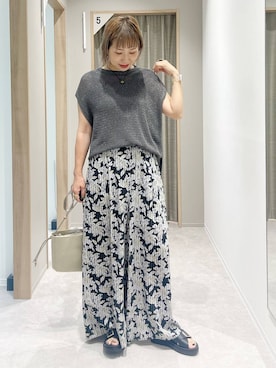 「アイテム（タンクトップ）」を使った、kusuko1103さん（レディース・163cm・40代）の夏コーディネート