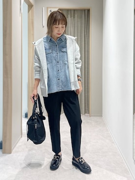 「アイテム（パーカー）」を使った、kusuko1103さん（レディース・163cm・40代）の秋コーディネート