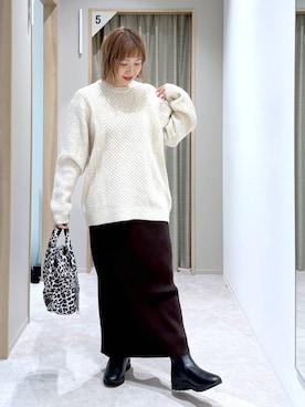 「アイテム（ブーツ）」を使った、kusuko1103さん（レディース・163cm・40代）の秋コーディネート