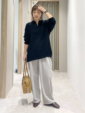 「アイテム（ボストンバッグ）」を使った、kusuko1103さん（レディース・163cm・40代）の秋コーディネート