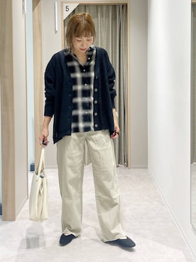 「アイテム（カーディガン/ボレロ）」を使った、kusuko1103さん（レディース・163cm・40代）の夏コーディネート