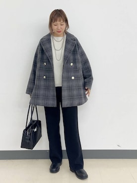 「アイテム（ボストンバッグ）」を使った、kusuko1103さん（レディース・163cm・40代）の秋コーディネート