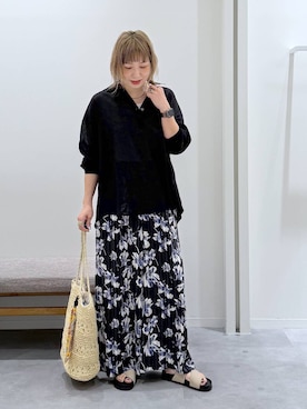 「GLOBAL WORK（グローバルワーク）のアイテム」を使った、kusuko1103さん（レディース・163cm）の夏コーディネート