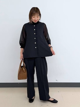 「GLOBAL WORK（グローバルワーク）のアイテム（ベスト）」を使った、kusuko1103さん（レディース・163cm）の冬コーディネート