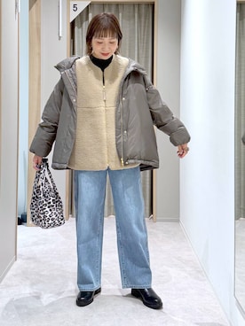 「アイテム（ベスト）」を使った、kusuko1103さん（レディース・163cm・40代）の冬コーディネート