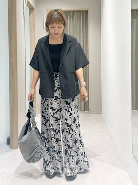 「アイテム（ジャケット/アウター）」を使った、kusuko1103さん（レディース・163cm・40代）の夏コーディネート