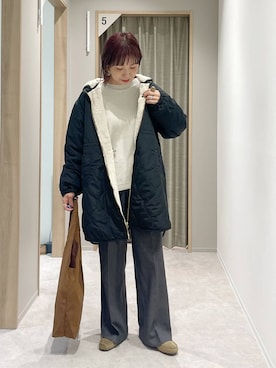 「アイテム（モカシン/デッキシューズ）」を使った、kusuko1103さん（レディース・163cm・40代）の秋コーディネート