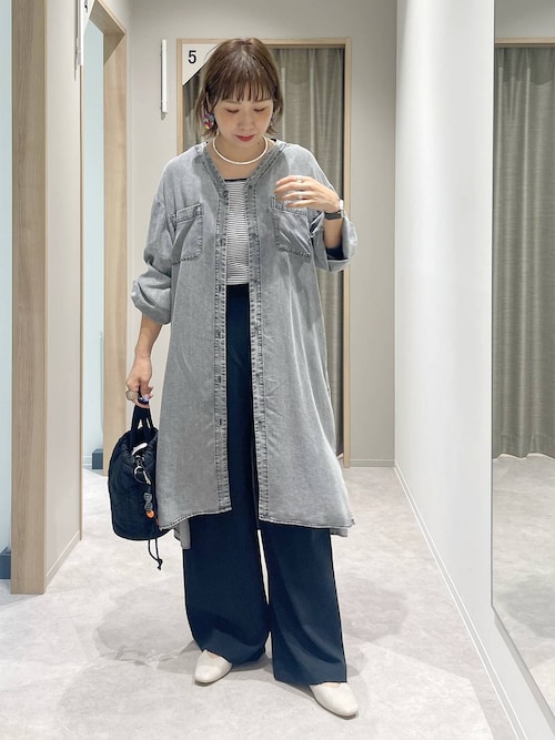 グローバルワーク　しゅり/エアリーリラックスデニムワンピース ジャンスカ グローバルワーク しゅり/エアリーリラックスデニムワンピース