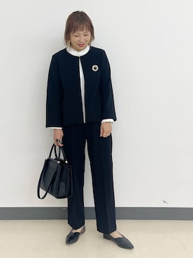 「アイテム（パンツドレス）」を使った、kusuko1103さん（レディース・163cm）の秋コーディネート