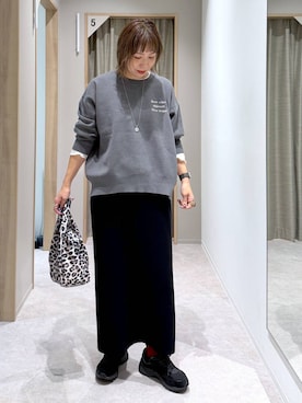 「アイテム（スカート）」を使った、kusuko1103さん（レディース・163cm・40代）の冬コーディネート