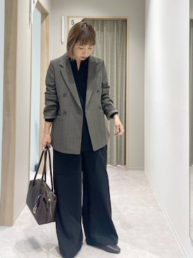 「アイテム（テーラードジャケット）」を使った、kusuko1103さん（レディース・163cm・40代）の秋コーディネート