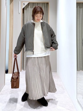 「アイテム（ブーツ）」を使った、kusuko1103さん（レディース・163cm・40代）の秋コーディネート