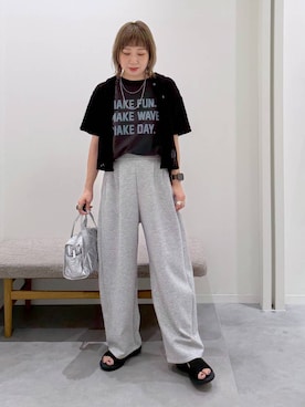 「GLOBAL WORK（グローバルワーク）のアイテム（アクセサリー）」を使った、kusuko1103さん（レディース・163cm）の夏コーディネート
