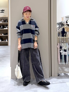 「GLOBAL WORK（グローバルワーク）のアイテム（帽子）」を使った、kusuko1103さん（レディース・163cm）の秋コーディネート