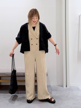 「アイテム（ジャケット/アウター）」を使った、kusuko1103さん（レディース・163cm）の春コーディネート