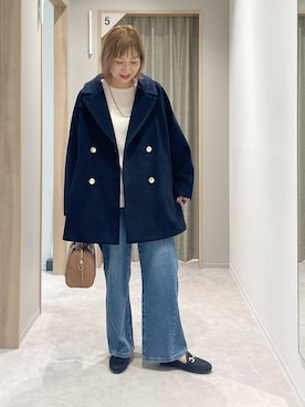 「アイテム（ニット/セーター）」を使った、kusuko1103さん（レディース・163cm・40代）の秋コーディネート