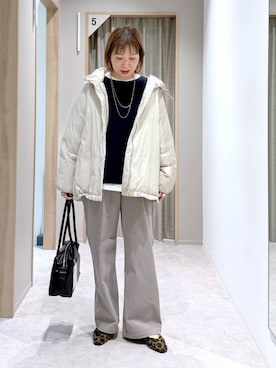 「アイテム（パンプス）」を使った、kusuko1103さん（レディース・163cm・40代）の冬コーディネート