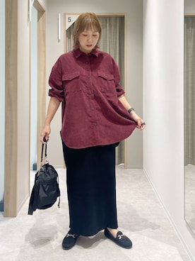 「アイテム（ショルダーバッグ）」を使った、kusuko1103さん（レディース・163cm・40代）の秋コーディネート