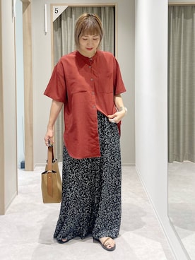 「GLOBAL WORK（グローバルワーク）のアイテム（パンツ）」を使った、kusuko1103さん（レディース・163cm）の夏コーディネート