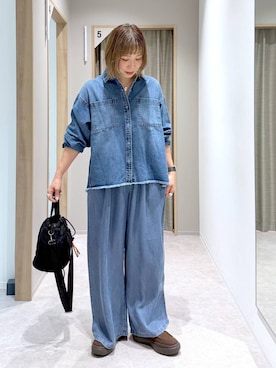 「GLOBAL WORK（グローバルワーク）のアイテム（パンツ）」を使った、kusuko1103さん（レディース・163cm）の春コーディネート