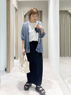 「アイテム（トートバッグ）」を使った、kusuko1103さん（レディース・163cm・40代）の夏コーディネート