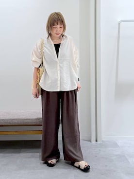 「GLOBAL WORK（グローバルワーク）のアイテム」を使った、kusuko1103さん（レディース・163cm）の夏コーディネート