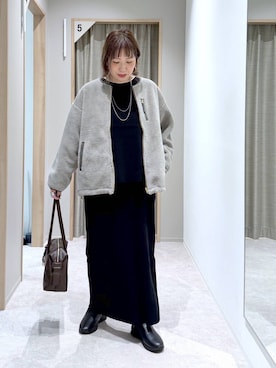 「アイテム（ブルゾン）」を使った、kusuko1103さん（レディース・163cm・40代）の冬コーディネート