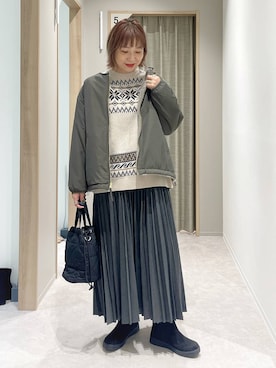 「アイテム（ブルゾン）」を使った、kusuko1103さん（レディース・163cm・40代）の秋コーディネート