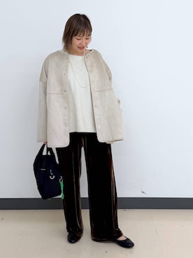 「アイテム（テーラードジャケット）」を使った、kusuko1103さん（レディース・163cm・40代）の冬コーディネート