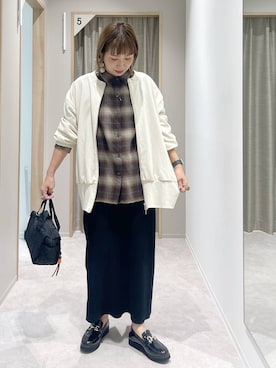 「アイテム（ボストンバッグ）」を使った、kusuko1103さん（レディース・163cm・40代）の秋コーディネート