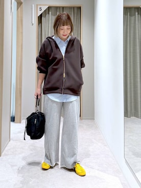 「GLOBAL WORK（グローバルワーク）のアイテム（パーカー）」を使った、kusuko1103さん（レディース・163cm）の冬コーディネート