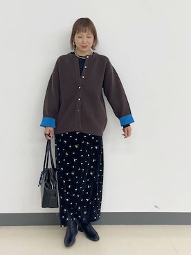 「アイテム（ボストンバッグ）」を使った、kusuko1103さん（レディース・163cm・40代）の冬コーディネート