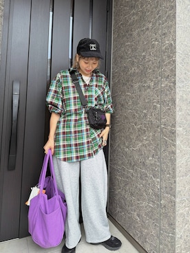 「GLOBAL WORK（グローバルワーク）のアイテム（パンツ）」を使った、kusuko1103さん（レディース・163cm）の秋コーディネート