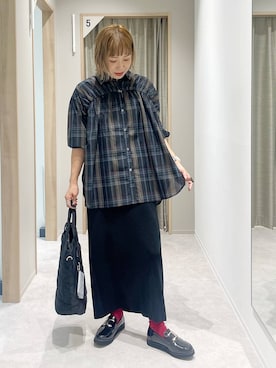 「アイテム（ローファー）」を使った、kusuko1103さん（レディース・163cm・40代）の夏コーディネート